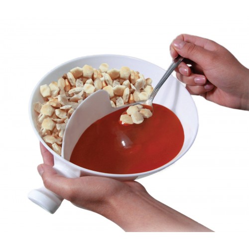 Multifunctional Plastic Cereal Snacks Bowl Separate Containers for Snacks and Milk Salad Cutter Bowl
