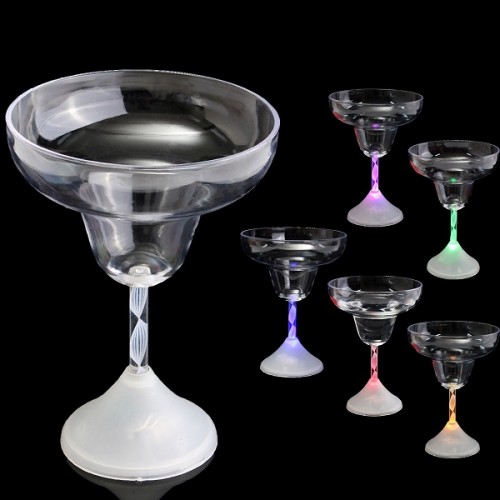 200ml LED Colorful Flashing Light Glow Ice Cream Barware Wine Glass Bar Drink Cup