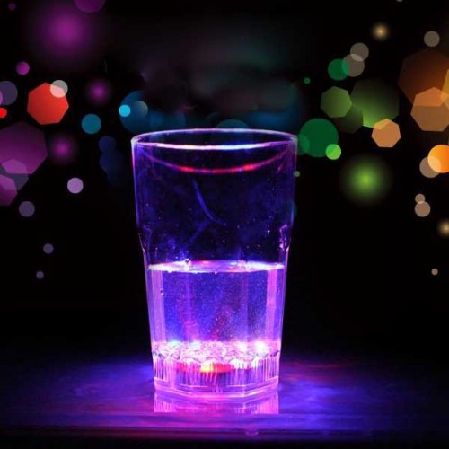 Big Octagonal Inductive LED Wine Whisky Cup Glass Bar Club Beverage Cup Night Light Cup