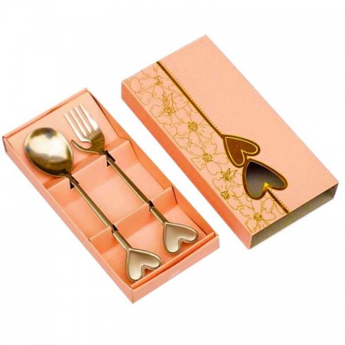 Portable Stainless Steel Fork and Spoon Set Soup Dinner Tools