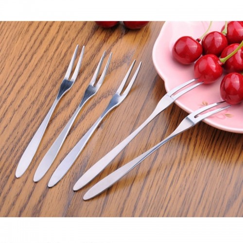 10 PCS Stainless Steel Fruit Fork Creative Environmental Small Fruit Prong